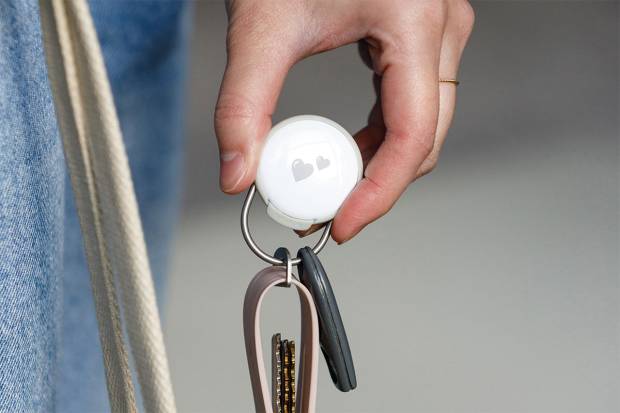 Orbitkey slim case for AirTag - Keyholder Dusty Pink